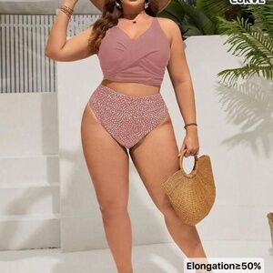 Plus size XL (14) Dusty Pink Bikini